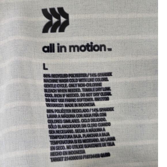 All in Motion Skirt Romper Womens Large Black/White Summer Workout Athletic NWT - Picture 8 of 9